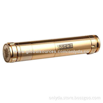 Brass Stainless Steel King Mod, Match with 18350/18490/18650 Battery